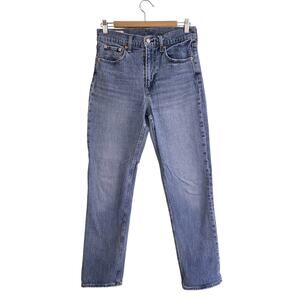 GAP Sky High Straight Jeans Women's 28R Light Wash Denim